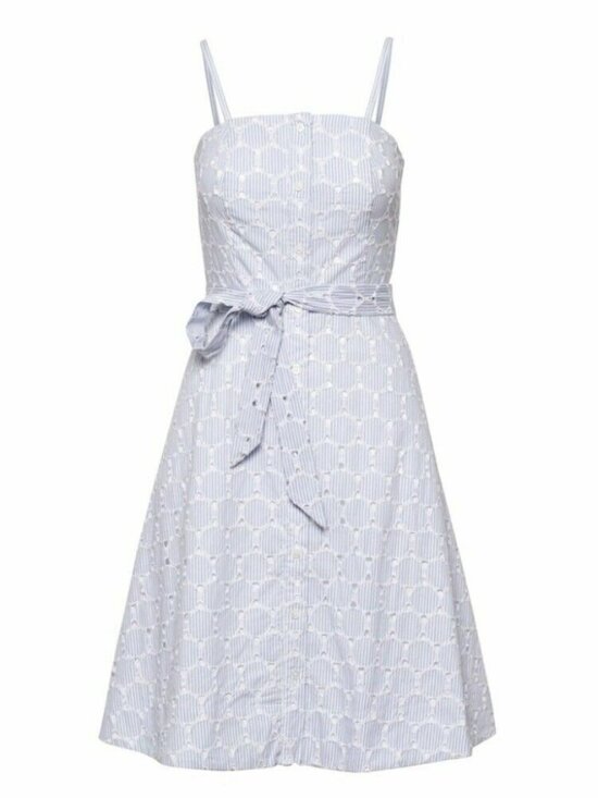 Banana Republic Dresses & Skirts - Banana Republic Eyelet Sundress Light Blue White Embroidered Size 8